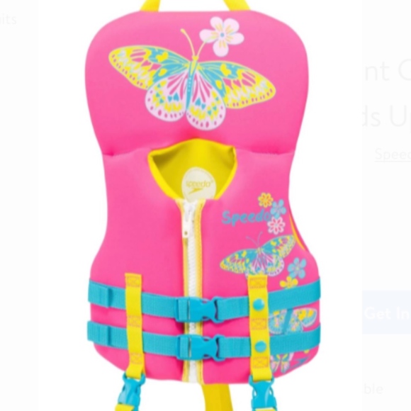 Speedo Swim Speedo Infant Girls Pink Butterfly Life Jacket Poshmark